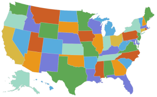 USA States Map310x192